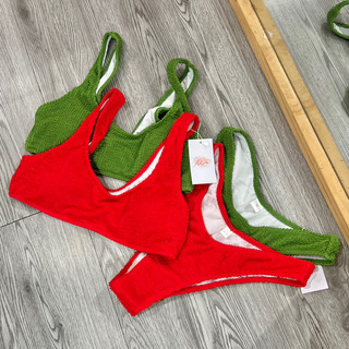 Bikini 2 mảnh thun gân quần thong