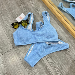 Bikini 2 mảnh thun gân quần thong