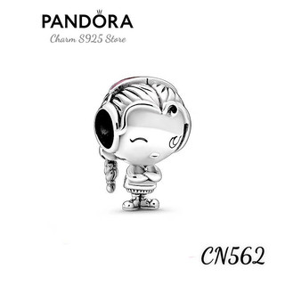 CHARM PAN ALE HÌNH BÉ GÁI BÍM TÓC BẠC S925 THUẦN KHIẾT HÀNG CAO CẤP