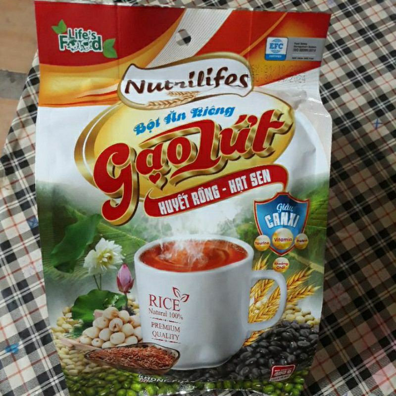 Ngũ cốc ăn kiêng gạo lứt huyết rồng hạt sen 400g [SANPHAMCHINHHANG]