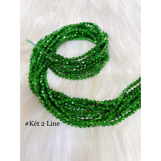 10 Dây Pha Lê Hạt Nón 4mm [Màu 2 Line] Giá Sỉ