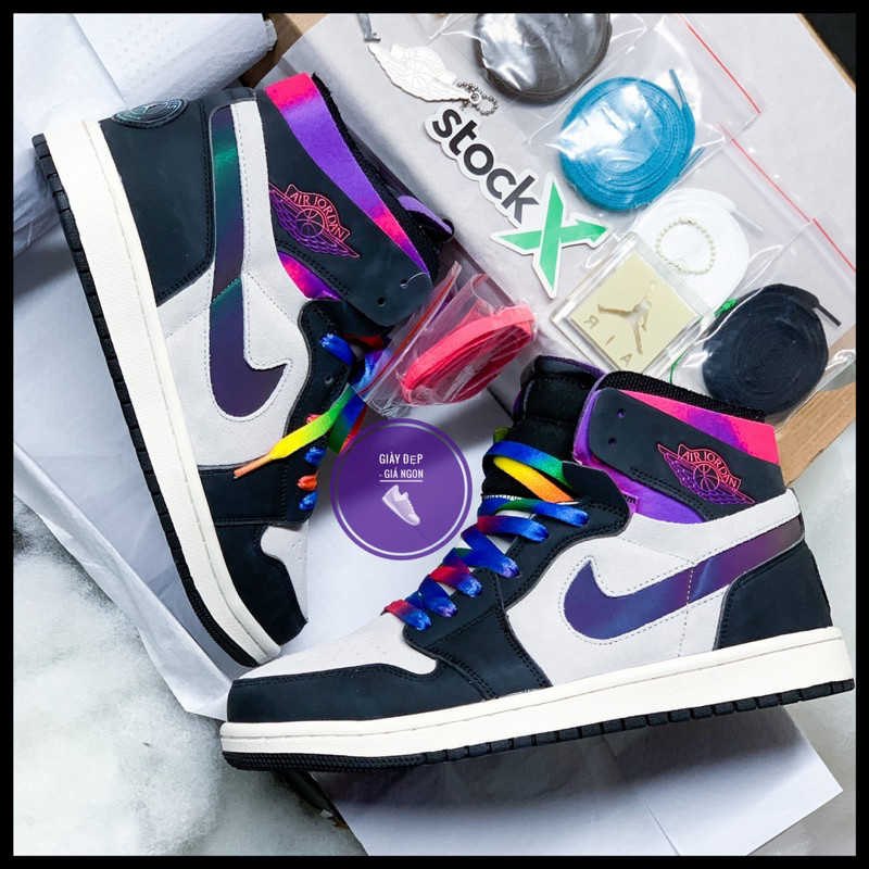 (Shop Giày Đẹp Giá Ngon) Giày Air Jordan 1 Zoom Air PSG Paris Saint Germain + Full Bill Box