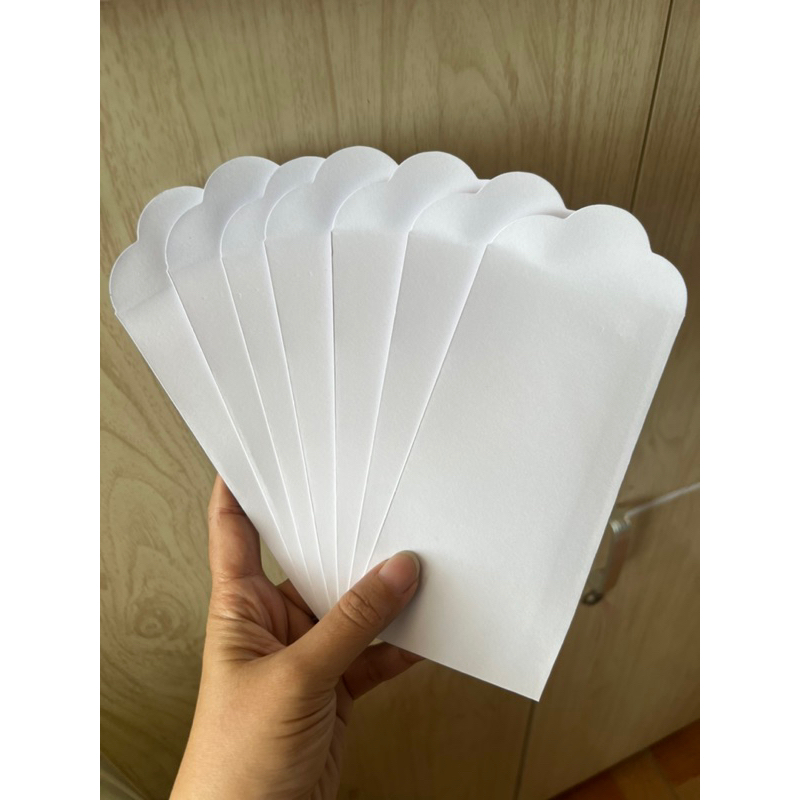 Set 10 Bao Lì Xì Trắng Trơn - Lì xì tự trang trí cho bé