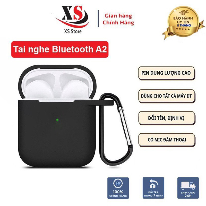 Tai nghe Bluetooth Cao Cấp A2, Headphone Không Dây, Đổi Tên, Định Vị, Cảm Biến - XS Store