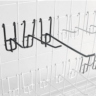 Móc trưng bày cài lưới sắt trắng 15cm