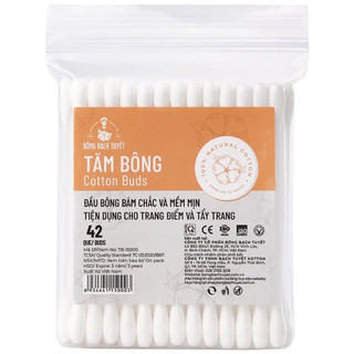 Tăm bông người lớn Bạch Tuyết gói 42 que