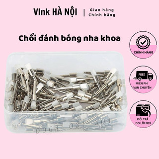 Hộp 100 cái chổi đánh bóng nha khoa
