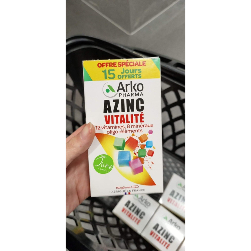 Viên uống bổ tổng hợp vitamin 𝗔𝗿𝗸𝗼𝗽𝗵𝗮𝗿𝗺𝗮 𝗔𝘇𝗶𝗻𝗰 𝗩𝗶𝘁𝗮𝗹𝗶𝘁𝗲́ 𝗰𝘂̉𝗮 𝗣𝗵𝗮́𝗽 150viên(mẫu mới 2023)