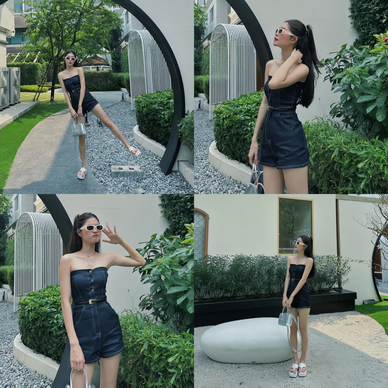 FINNS | Bộ liền thân jeans Lari Jum