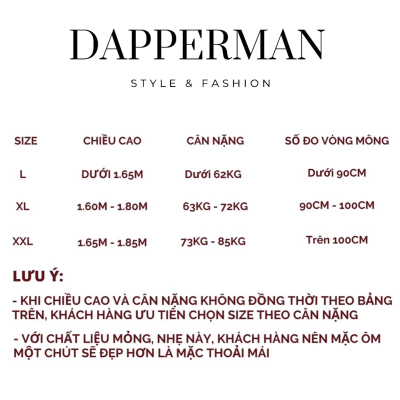 Quần sịp đùi nam boxer thun lạnh mềm mịn thoáng khí DAPPERMAN