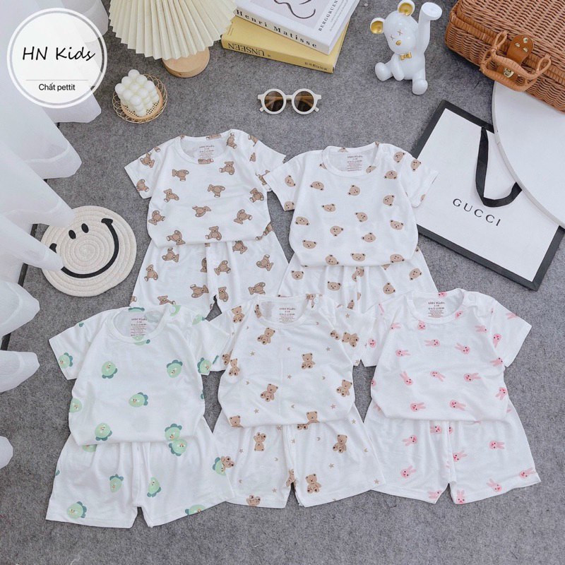 Bộ cộc cài vai HN Kids cho bé siêu siêu mát❤️❤️❤️