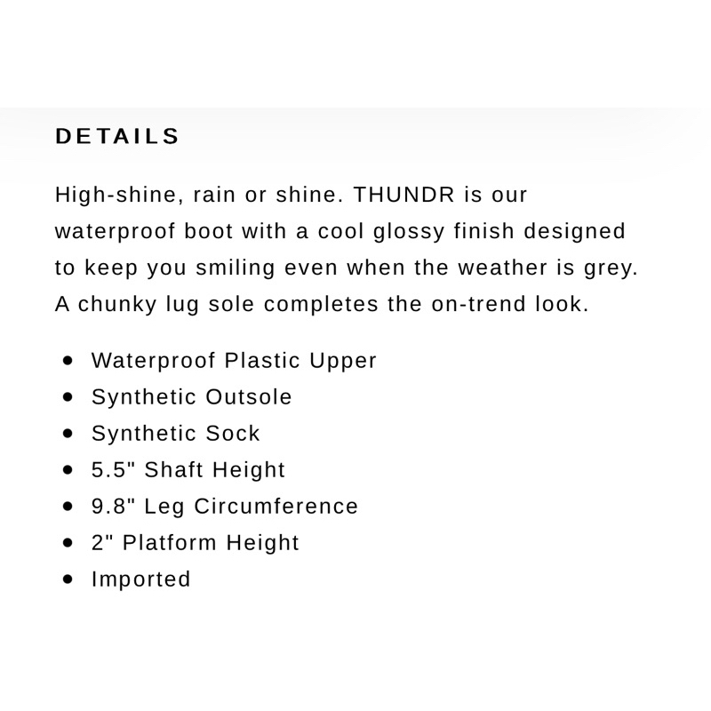 Bốt nữ Dolce Vita Thundr H2O Boots Black Patent Stella