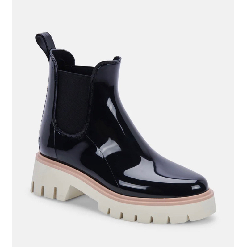 Bốt nữ Dolce Vita Thundr H2O Boots Black Patent Stella
