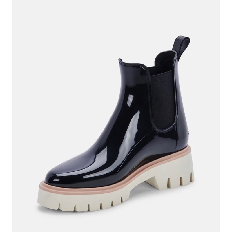 Bốt nữ Dolce Vita Thundr H2O Boots Black Patent Stella