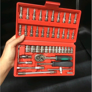 Bộ phụ kiện 46 chi tiết 1/4 sửa chữa vặn ốc