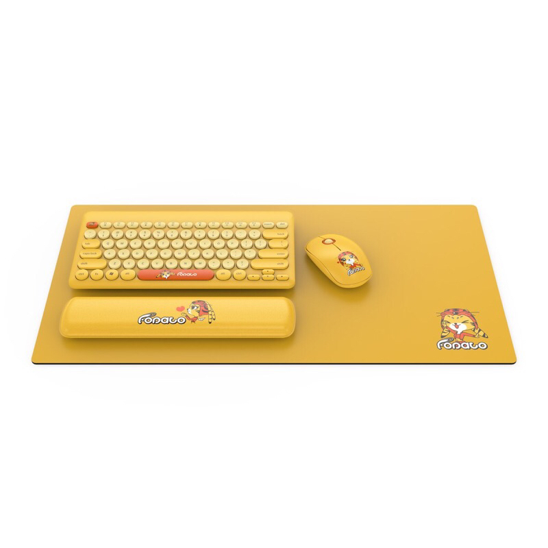 Combo 4 món phím mini, chuột, lót phím chuột,kê tay LK586 không dây