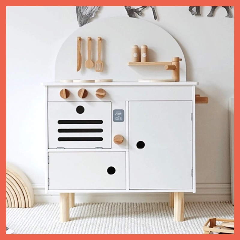 Đồ chơi gỗ - Bếp nấu ăn phong cách Nhật cao 78 cm