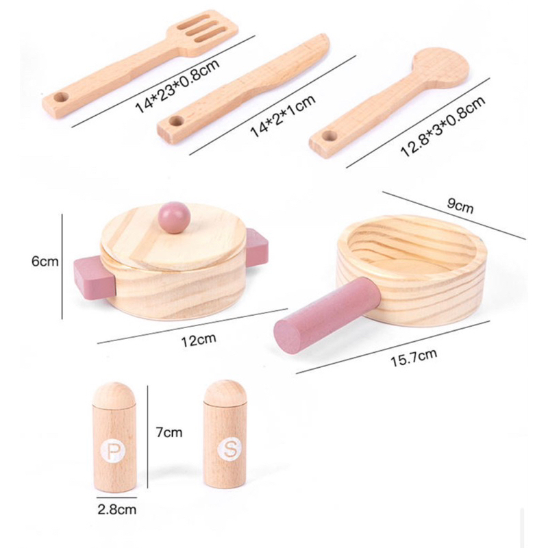 Đồ chơi gỗ - Bếp nấu ăn phong cách Nhật cao 78 cm