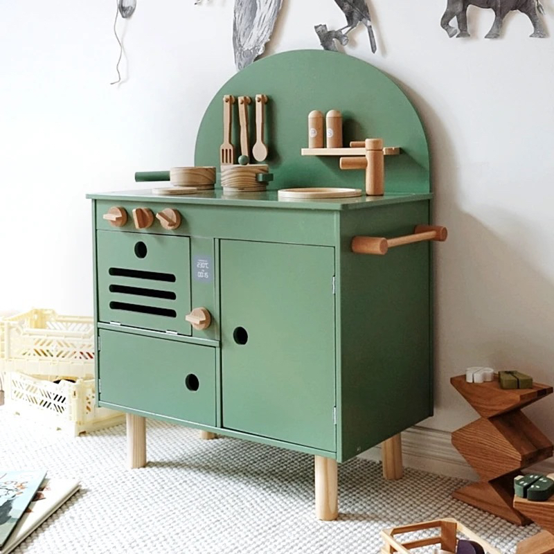 Đồ chơi gỗ - Bếp nấu ăn phong cách Nhật cao 78 cm