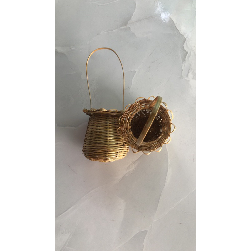 Giỏ tre mini decor