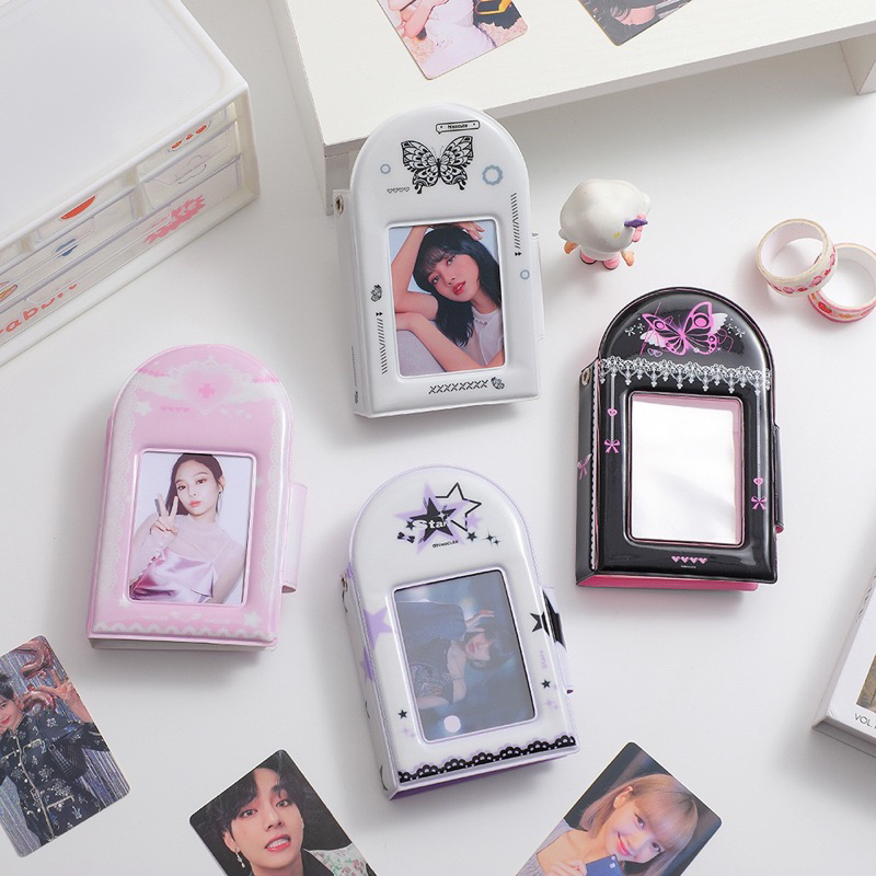 Mini Collect Book Mẫu Mới Cúc Bấm/Album 3 inch 20 ô đựng Card