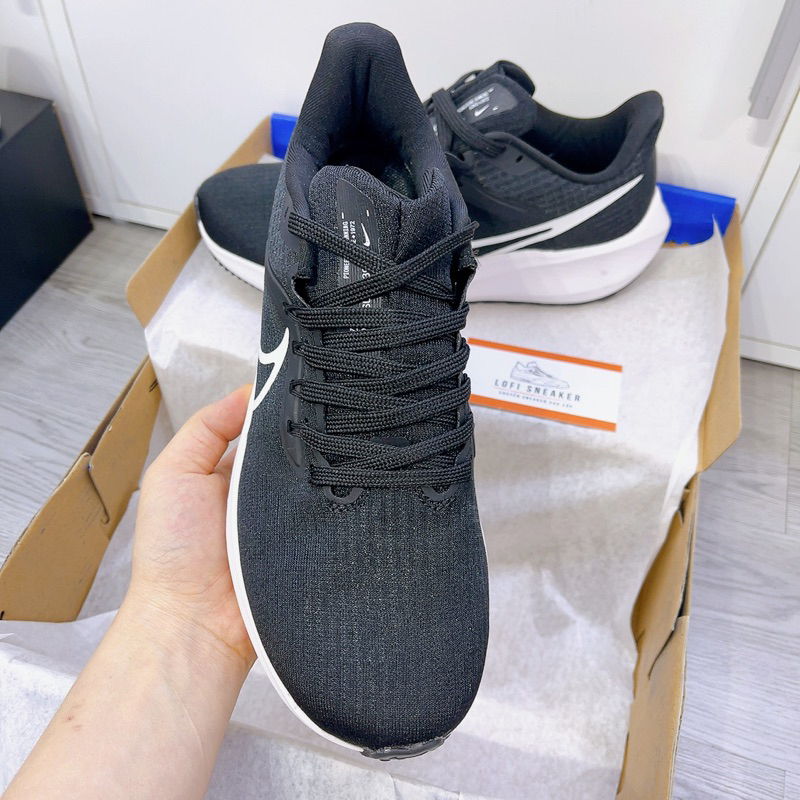 Giày chạy bộ nam nữ, N  Zoom Pegasus 39, Giày Running Trắng Đen