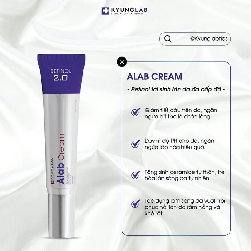 Kem dưỡng Kyung Lab Alab Cream Retinol sample gói 1.2ml