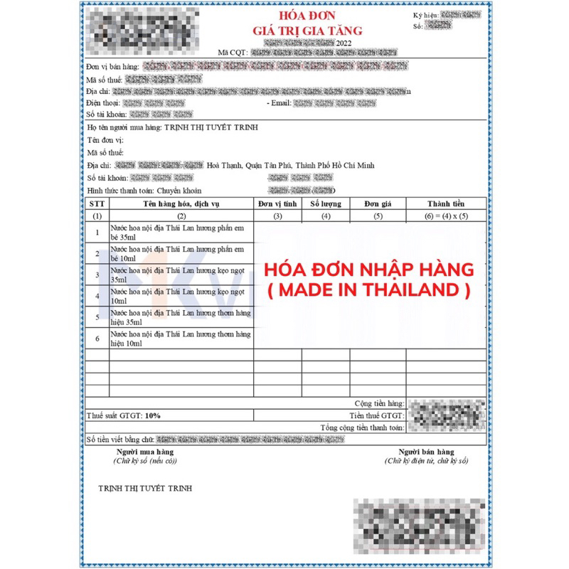 Nước hoa e bé Thái Lan hàng chính hãng 100%