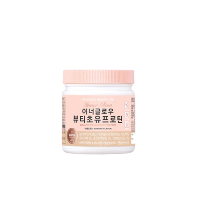 Bột đạm collagen căng bóng protein làm đẹp Inner Glow vị hạnh nhân 182g