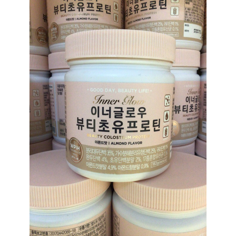 Bột đạm collagen căng bóng protein làm đẹp Inner Glow vị hạnh nhân 182g