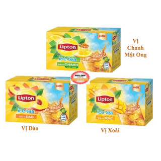 Trà lipton hoà tan 3 vị: vị chanh mật ong, vị đào, vị xoài hộp