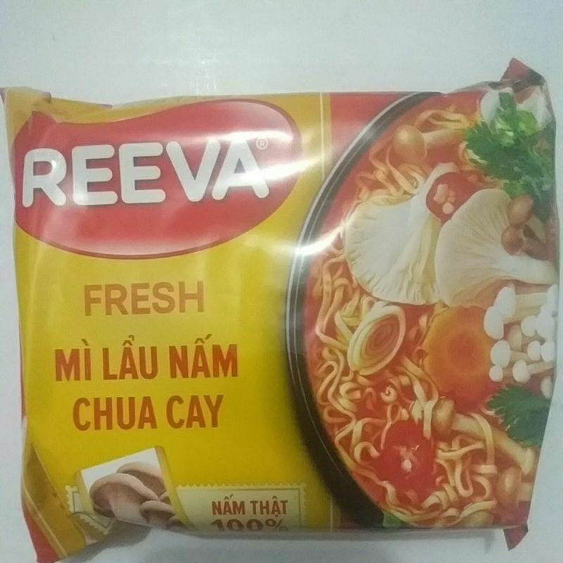 Mỳ reeva lẩu nấm chua cay