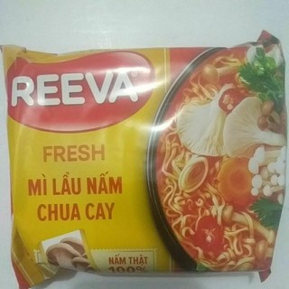 Mì reeva lẩu nấm chua cay