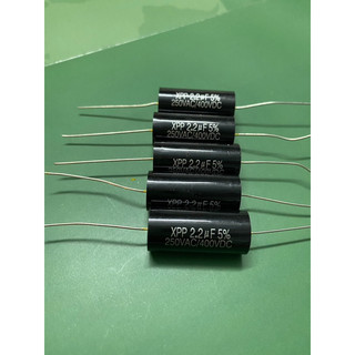 Tụ loa 2.2uf 400v màu đen, tụ cản treble , không phân cực