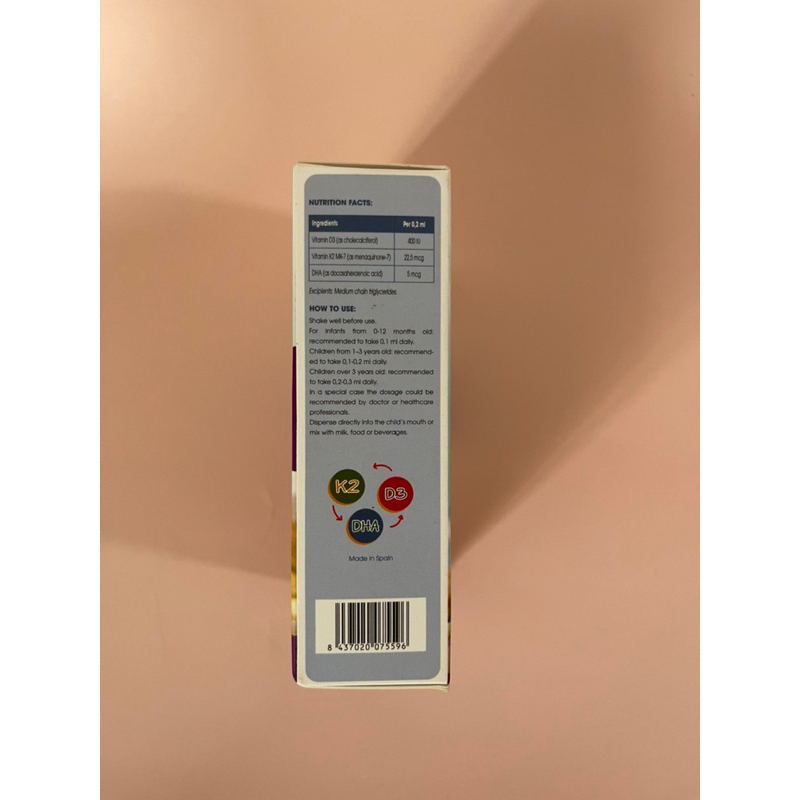 Vitamin D3K2DHA BABYBONE 20ml