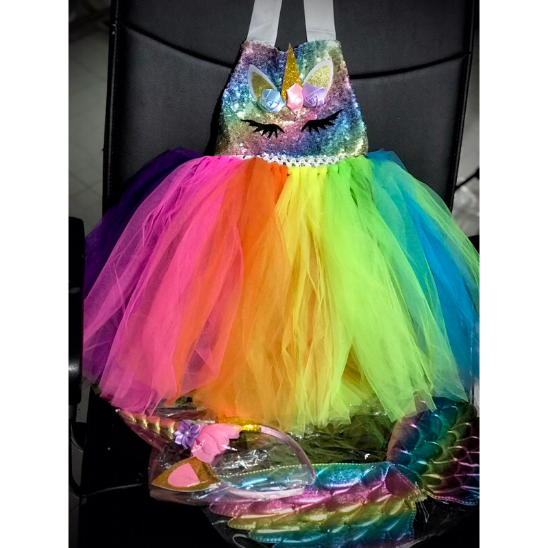 Váy ngựa Pony Unicorn kèm sừng và cánh cho bé 12-30kg