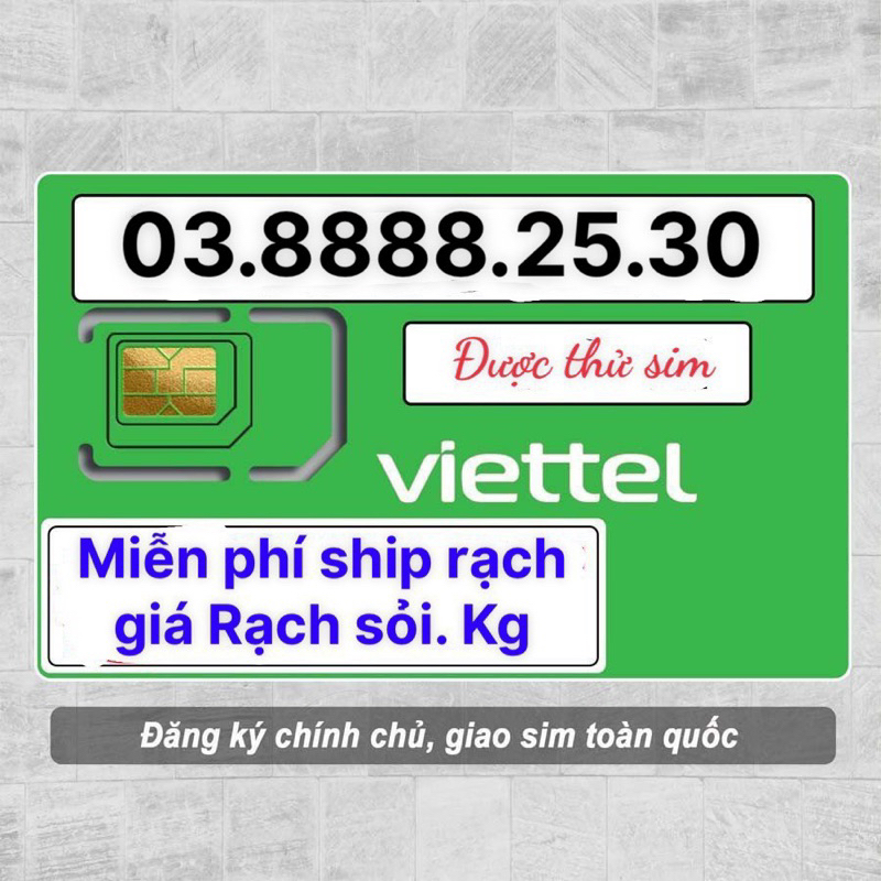 sim viettel số đẹp. bao dk chính chủ