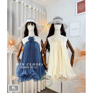 Váy dập ly hở lưng cao cấp