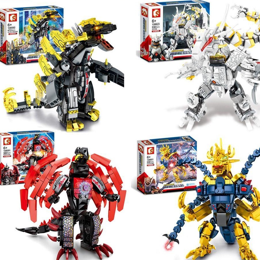 Senbao Khối Xây Dựng Vũ Trụ Anh Hùng Ultraman Series Quái Vật Trẻ Em Tương Thích Với Lego Khối Xây Dựng Lắp Ráp Đồ Chơi