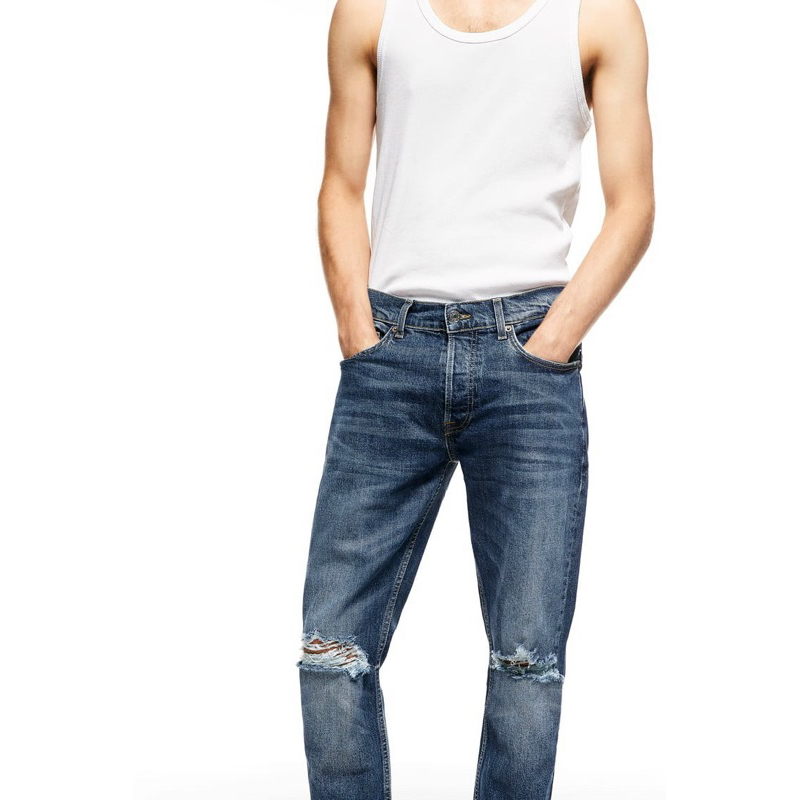 Quần jean nam Zara authentic RIPPED SKINNY size 31