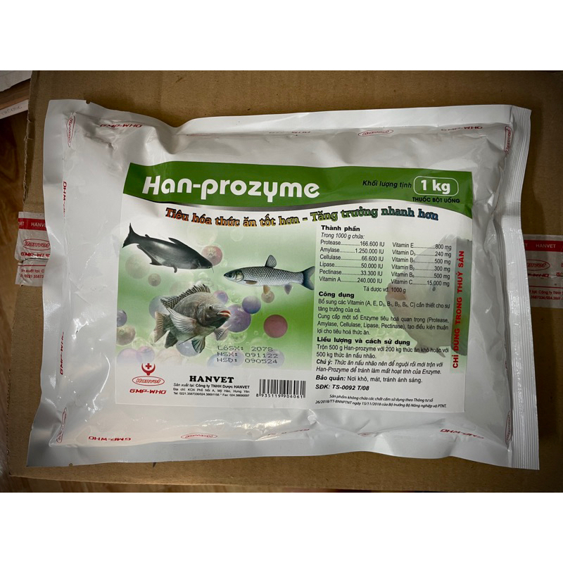 Men tiêu hoá cho Cá - 1kg