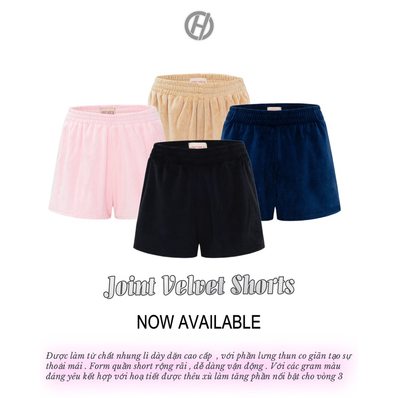 Quần Nhung Đùi Ngắn - Higher Velour Shorts