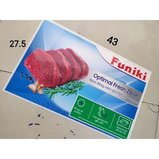 tem dán tủ lạnh Funiki