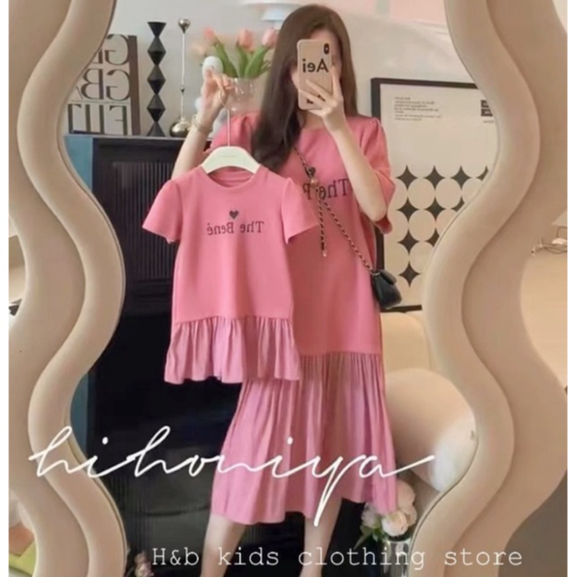 Đồ đôi mẹ và bé gái xinh xắn Set váy đôi, bộ quần áo gia đình cho mẹ con