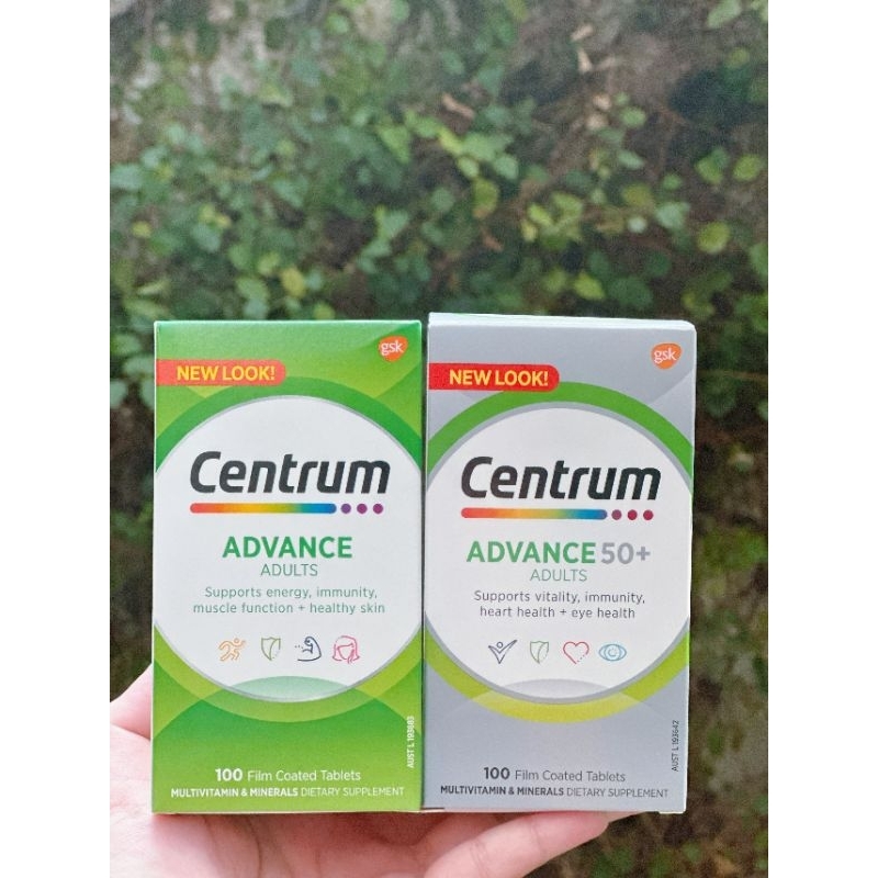 Vitamin tổng hợp cho người trưởng thành và trên 50 tuổi - Centrum Advance , Centrum Advance 50+