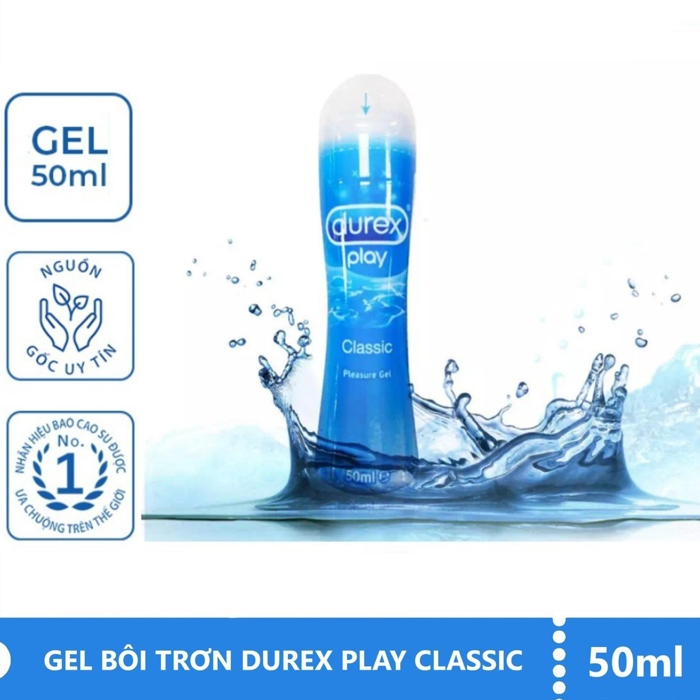 Gel bôi trơn DUREX PLAY CLASSIC Hàng Thái 50ml. Gel bôi trơn DUREX Gốc Nước Tăng Khoái Cảm | Shop_Haymua