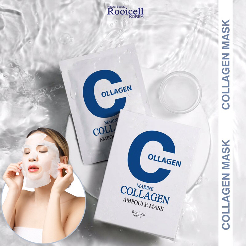 Mặt nạ dưỡng da cao cấp Rooicell Collagen Ampoule Mask