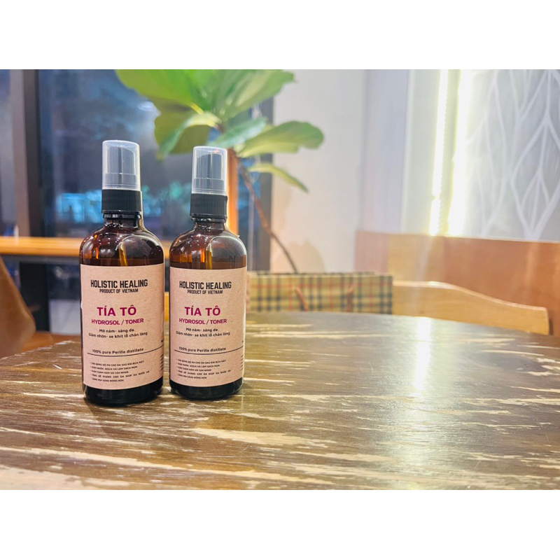 Nước cất Tía Tô Holistic healing 100ml mờ nám, sáng da, giảm nhờn, se khít lỗ chân lông