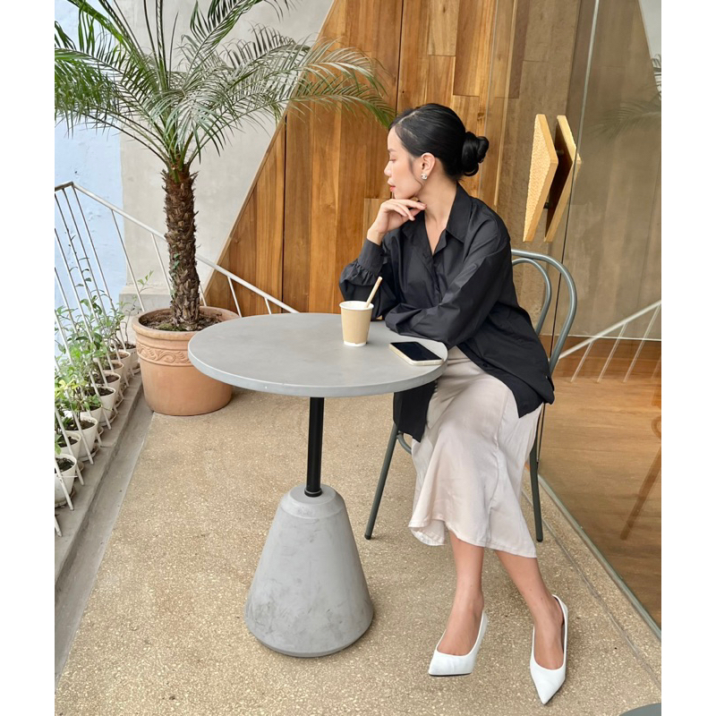 Chân váy lụa ngọc trai Lisa