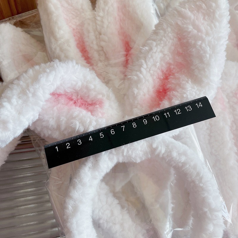 CC108 Cài tóc nữ băng đô bờm tóc thỏ lông xù dễ thương